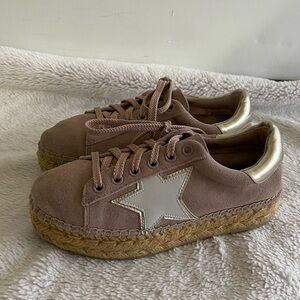 Steven Steve Madden pink espadrille sneakers